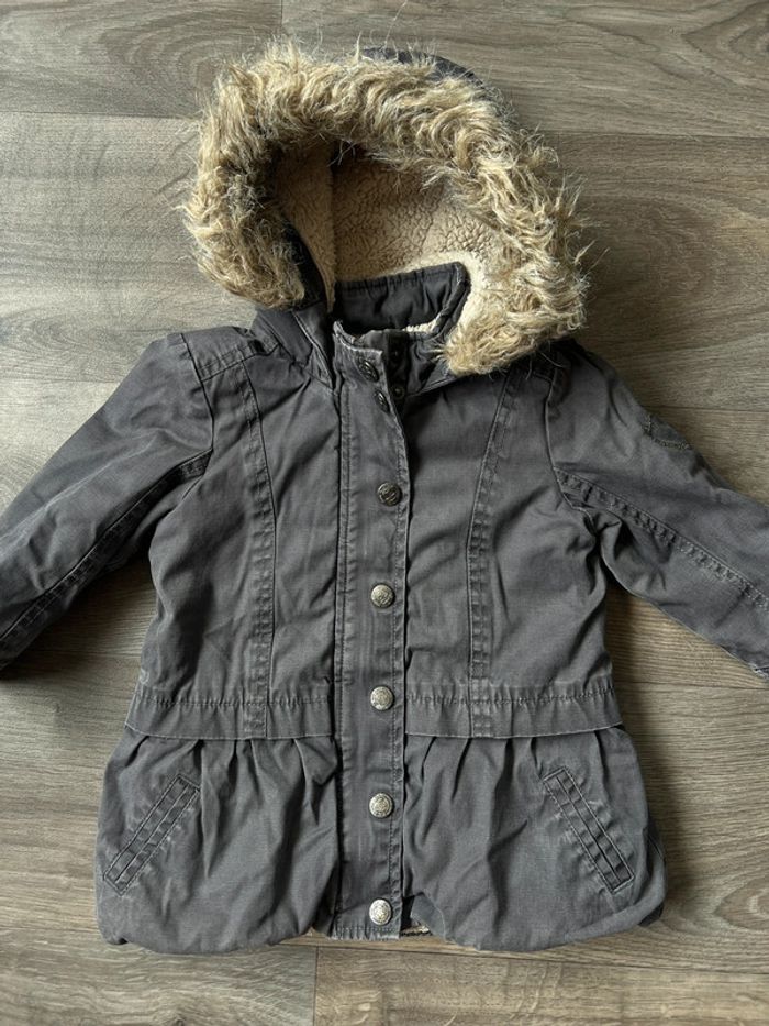 Beau blouson doudoune parka veste fourée à capuche taille 2 ans Tape à l’œil - photo numéro 2