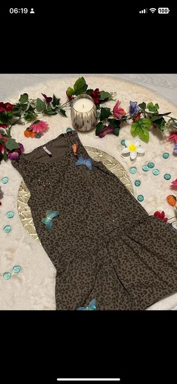🤎Robe fille 8 ans Gemo Style Léopard en très bon état 🤎