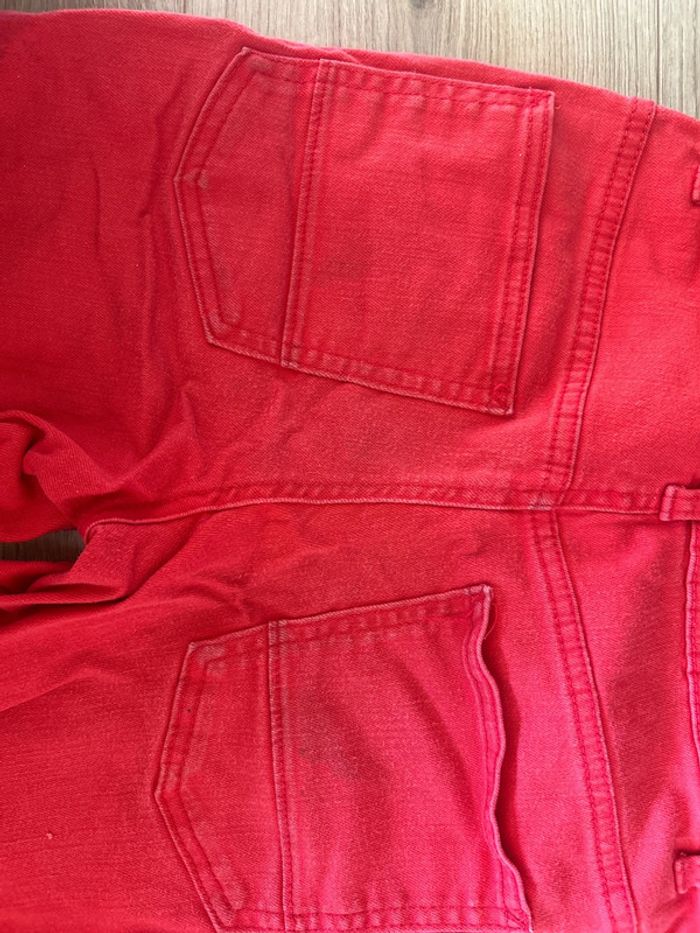 Short jeans rouge - photo numéro 4