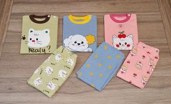 Lot 3 pyjamas léger avec bouton fille
