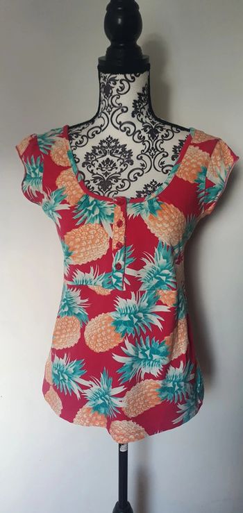 Maillot rose fuhia imprimé