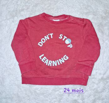 Pull sweat garçon 24 mois