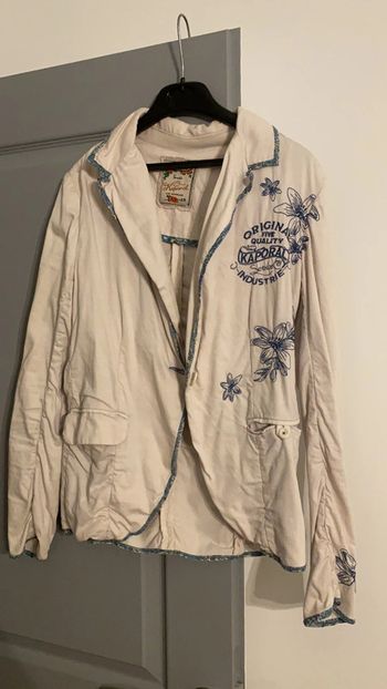 Veste de tailleur kaporal fleurie