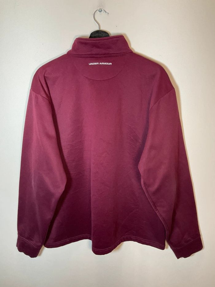 Sweat polaire 1/4 zip bordeaux pour homme Under Armour Minnesota Gophers taille L 322 - photo numéro 3