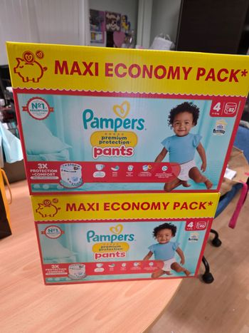 2 cartons pampers premium protection pants T4