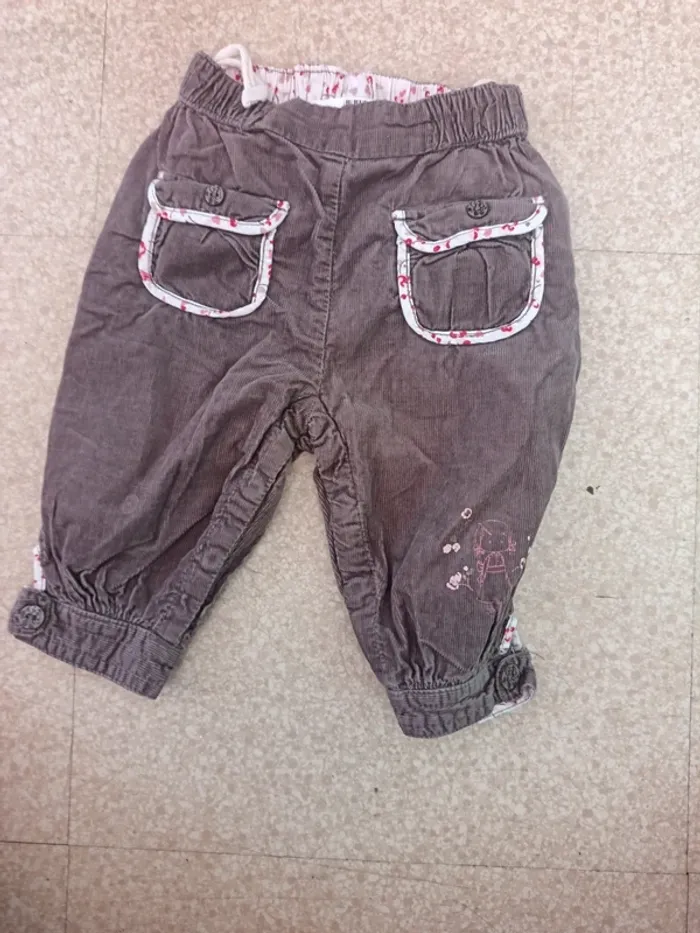 Pantalon velours 9 mois