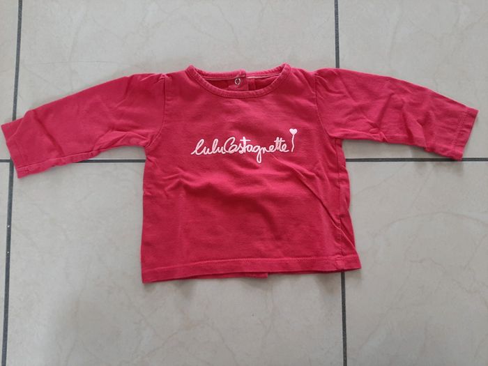 Lot de 6 tee shirts manches longues fille 6 mois - photo numéro 12
