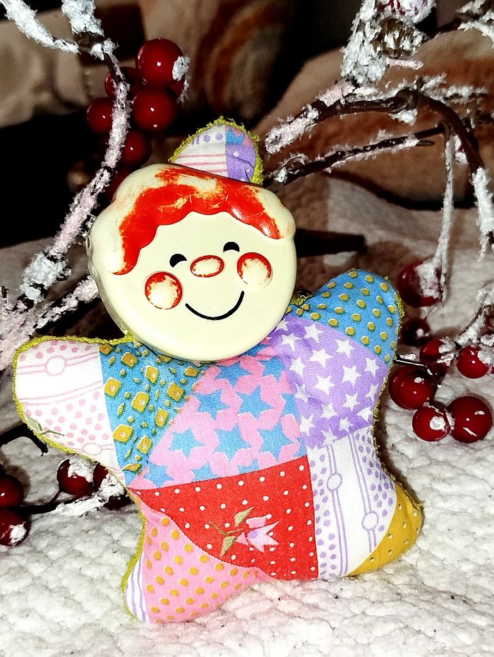 🎄 Fisher Price VINTAGE Hochet petit clown