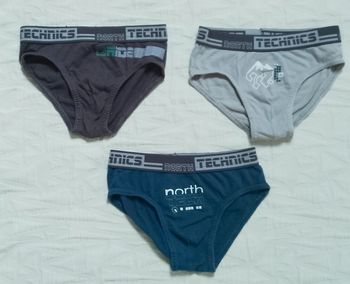 Tex Lot 3 slips 2 ans gris vert