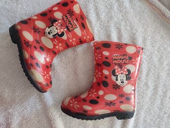 Bottes de pluie Minnie Mouse rouge – pointure 25/26  bon état