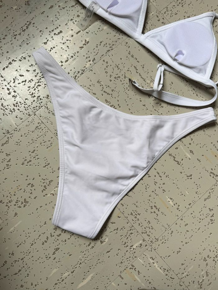 Maillot de bain 2 pièces blanc Shein - photo numéro 6