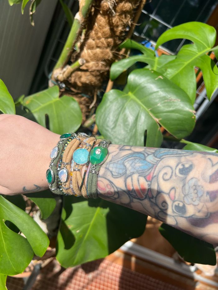 Bracelet Manchette Hipanema Modèle Vetiver Khaki taille S - photo numéro 4