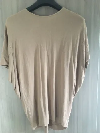 Top drapé beige  zara
