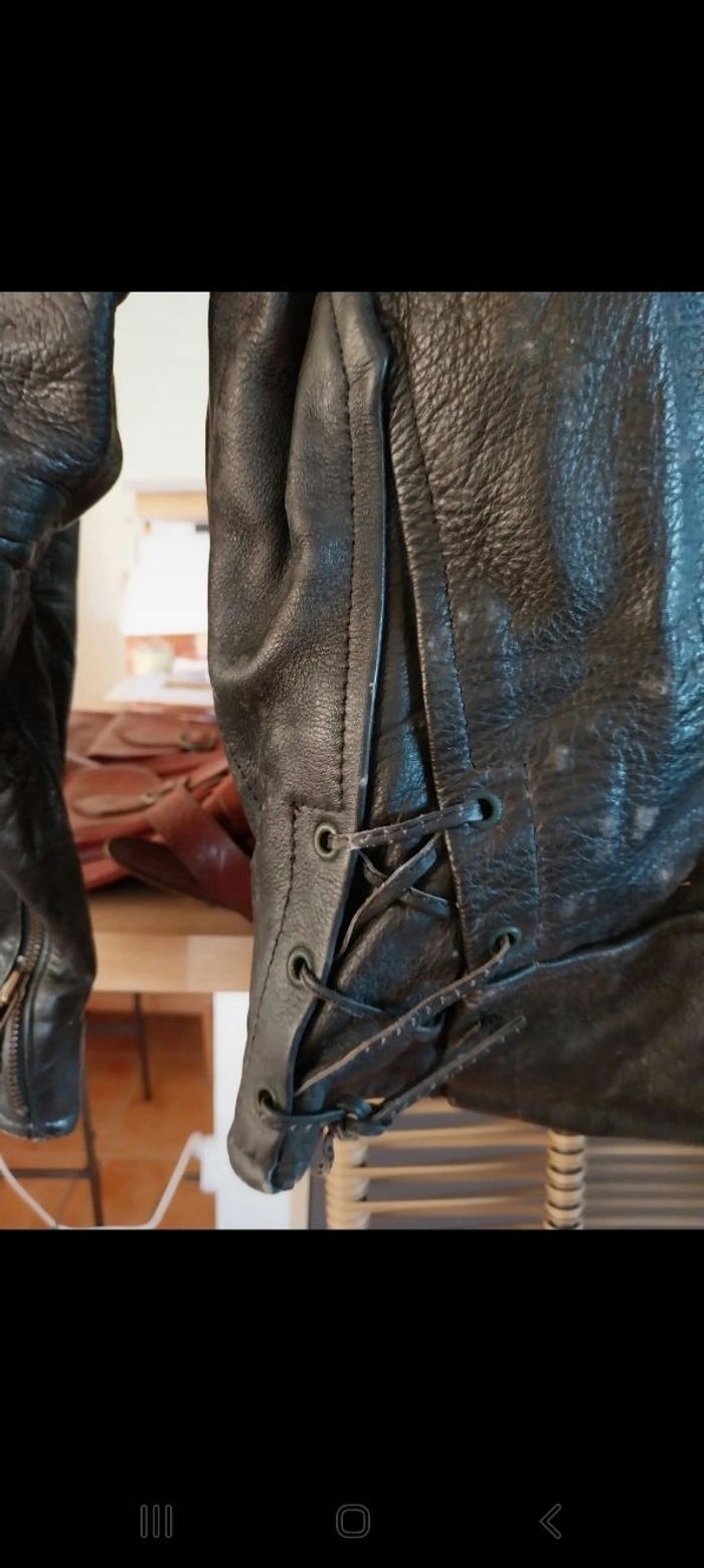 Blouson en Cuir noir Redskins - photo numéro 8