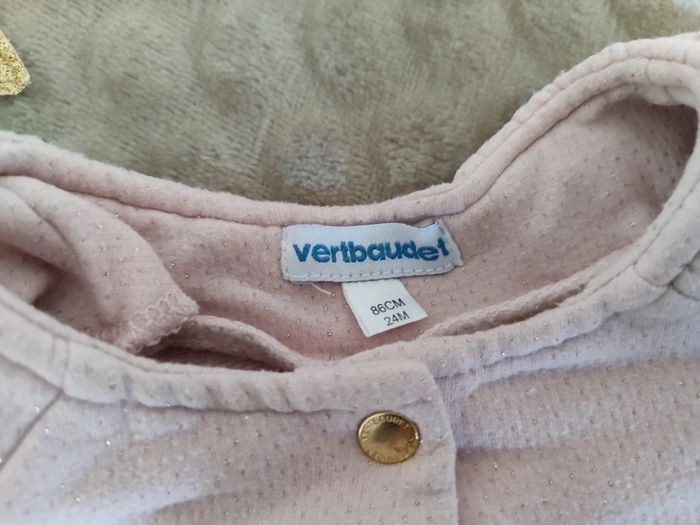 Veste rose poudré 24 mois Vertbaudet - photo numéro 2