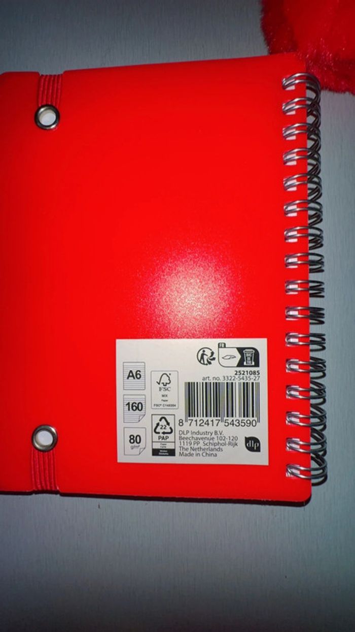 Note Book Stylo Cœur Rouge New - photo numéro 3