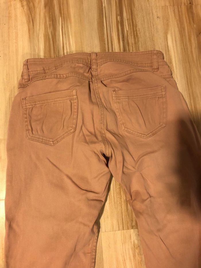 Pantalon promod vieux rose t36 - photo numéro 3
