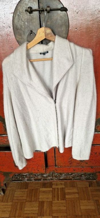 Veste crème grise Caroline Biss