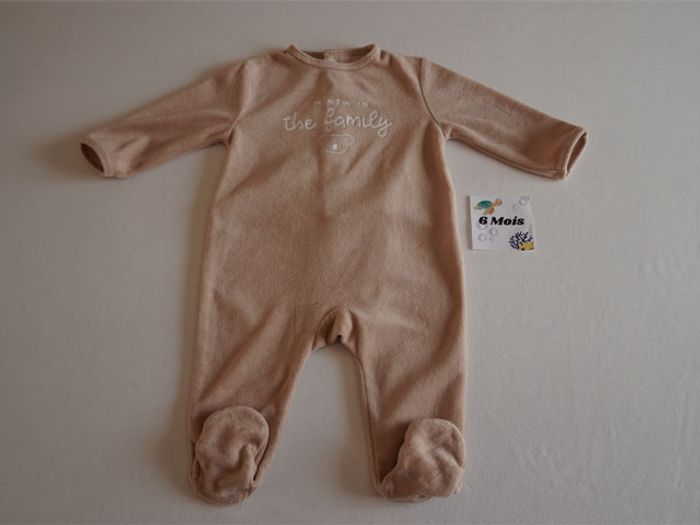 Lot n°2 de 3 Pyjamas velours Kiabi en 6 mois - photo numéro 4
