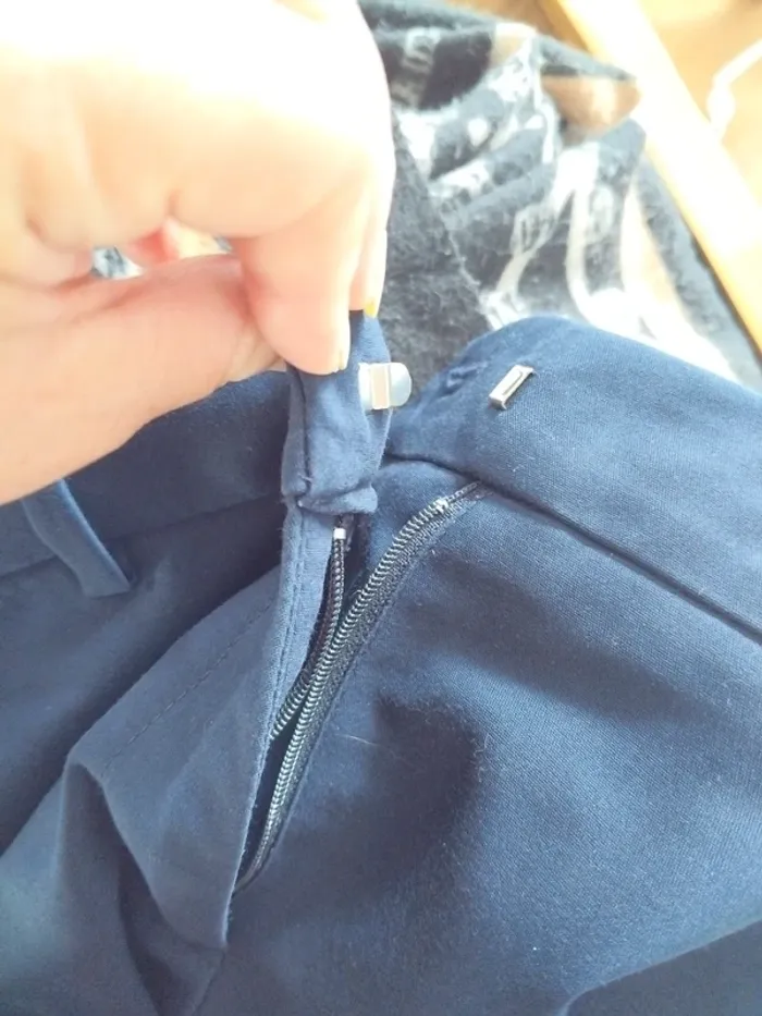 Pantalon bleu marine T40 Promod - photo numéro 5