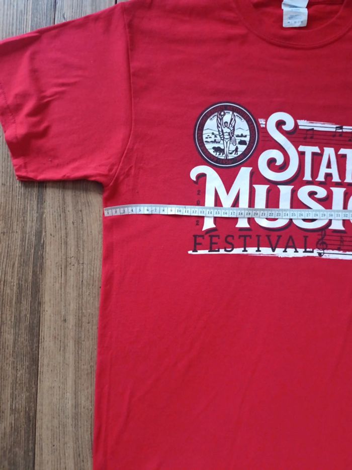T-shirt State Music Festival kansas hight school 2022 rouge M - photo numéro 5