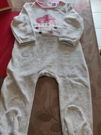 Pyjama bébé fille en velours