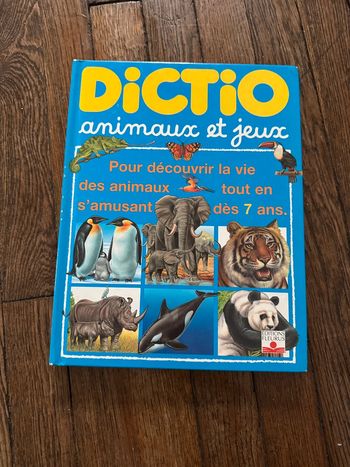 Livre dictio animaux et jeux