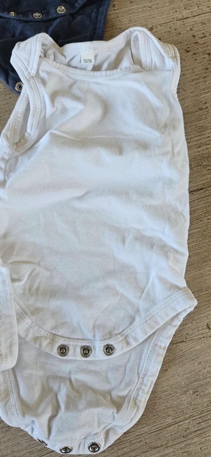 Lot de 5 bodies, 0/1 mois (50/56), manches courtes - photo numéro 3