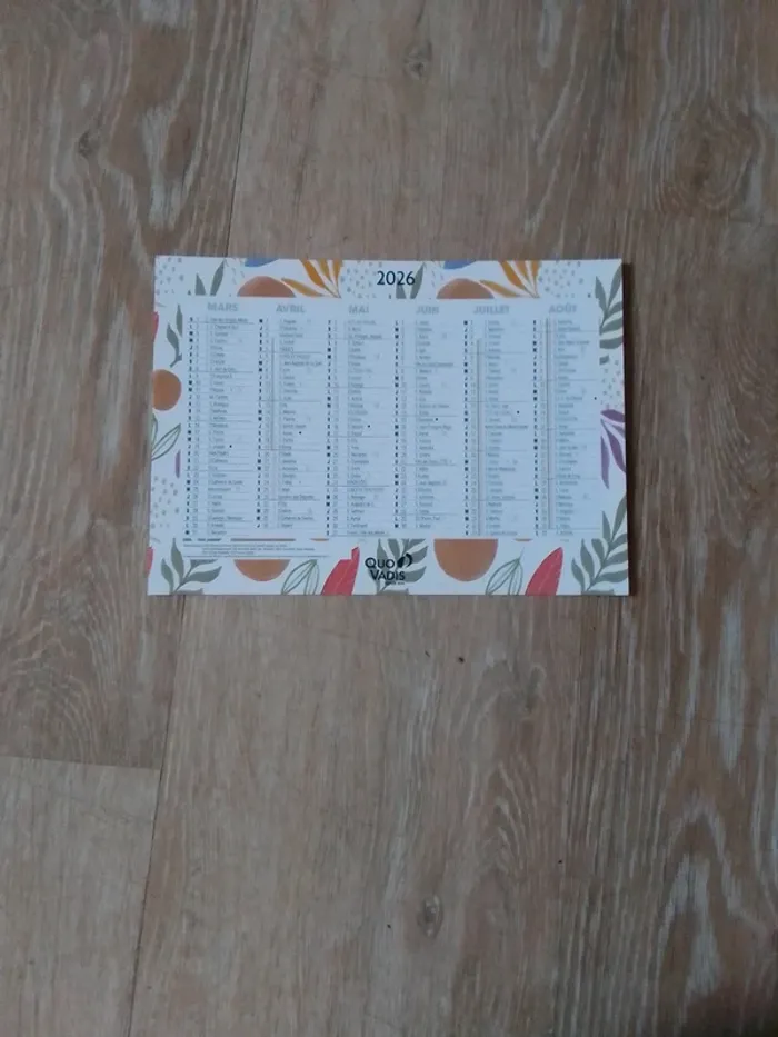 Calendrier 2025 2026 - photo numéro 2