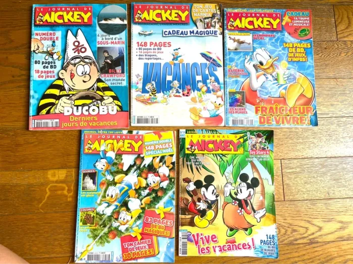 Lot 5 magazines Le Journal de Mickey Disney BD - photo numéro 2
