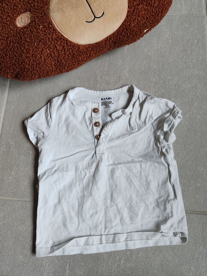 T-shirt kiabi 9m blanc