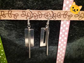 Boucles d'oreilles argentées