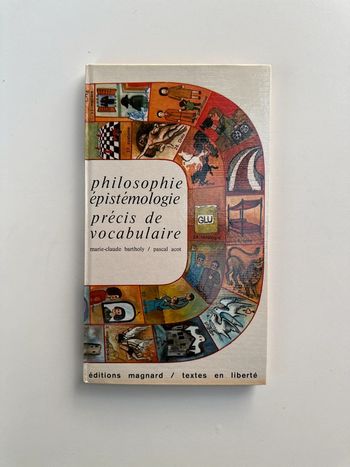 Livre - Philosophie, épistémologie, précis de vocabulaire