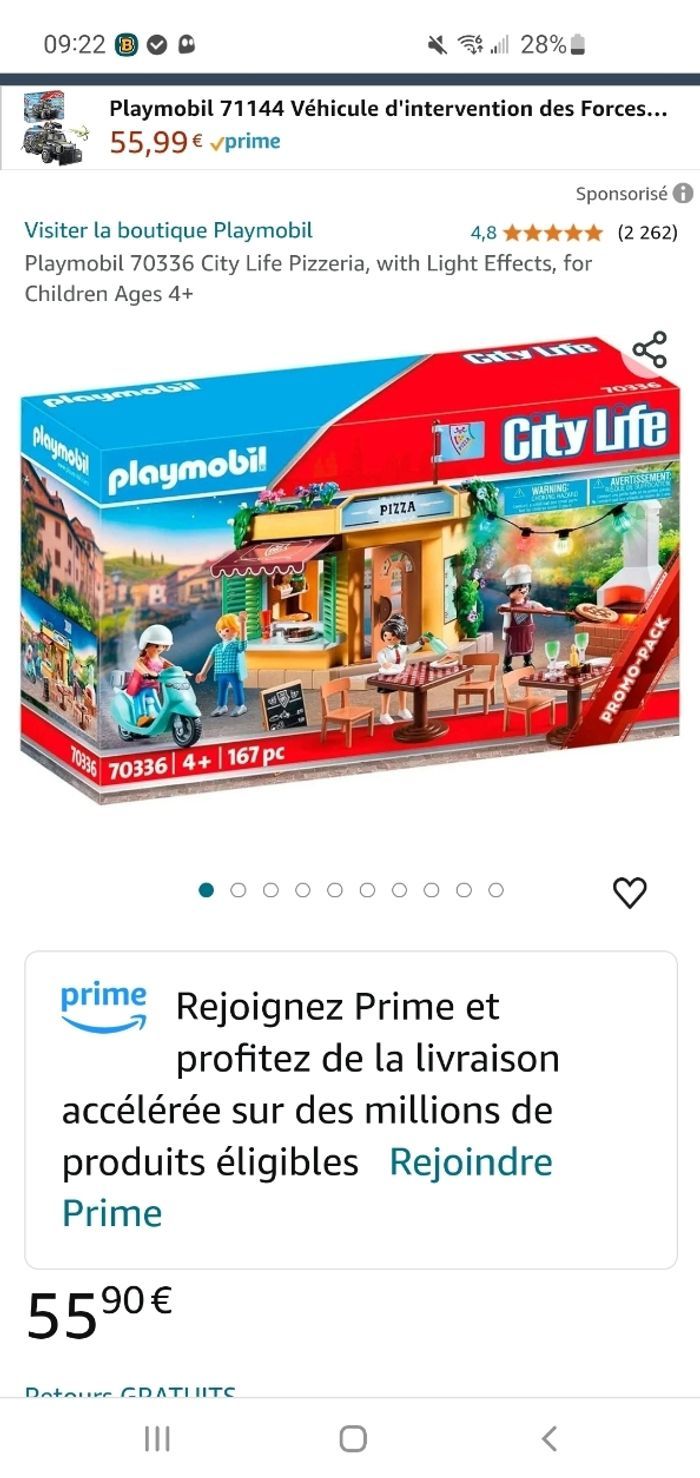 Playmobil 70336 City Life - Pizzeria. - photo numéro 3