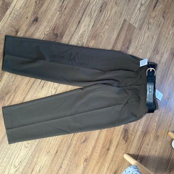 Pantalon Zara L kaki foncé neuf