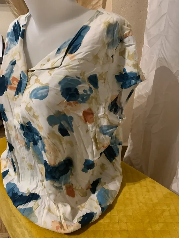 Blouse Tom Taylor écologie viscose taille 44 manches courtes - photo numéro 5