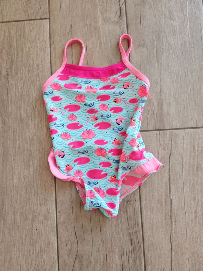 Maillot de bain une pièce rose 18 mois