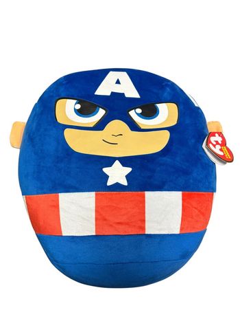 The Squishy Beanies collection Marvel Captain America 35 x 30 cm Ty neuf