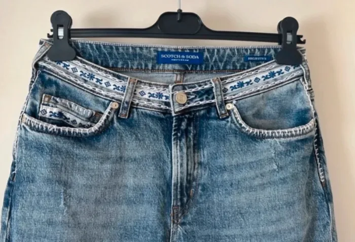 Scotch & soda jeans bleu coupe droite  taille 27 /32 - photo numéro 2
