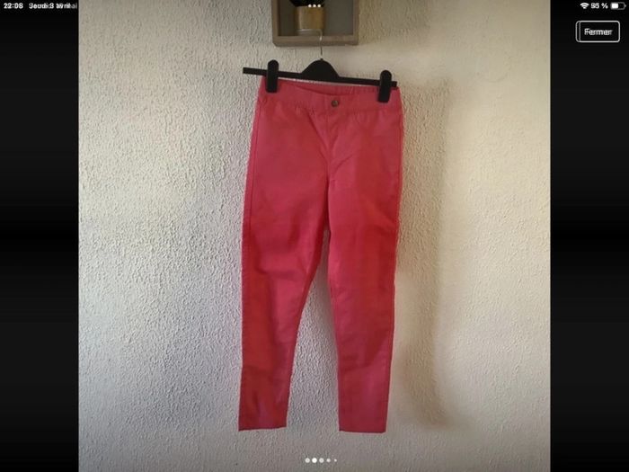 Pantalon / jeggings rose taille S - photo numéro 2