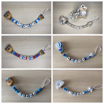 Attache tétine personnalisée 