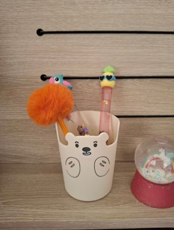 🧸 Pot à crayons ours décoration enfant / bureau