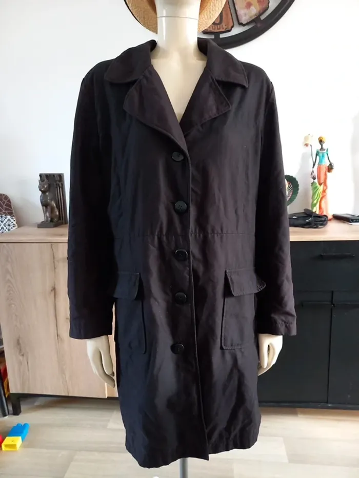 Manteau long noir L/XL - photo numéro 5