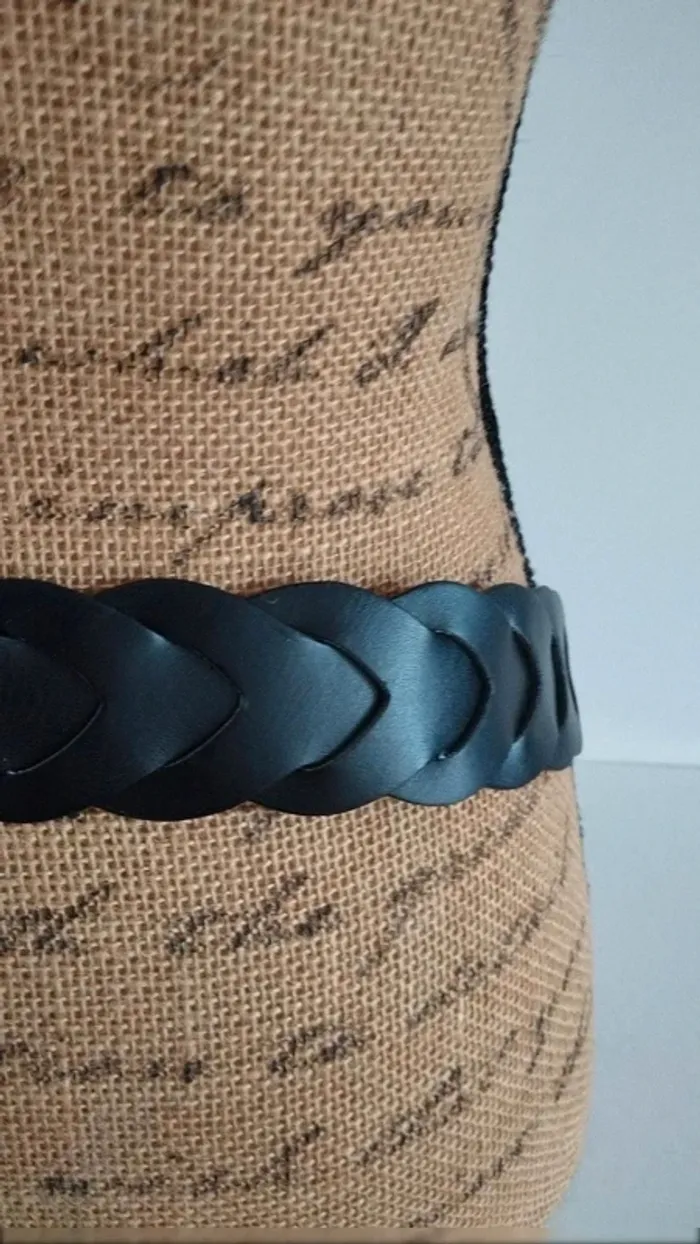 Ceinture noire croisée 90 cm - photo numéro 9