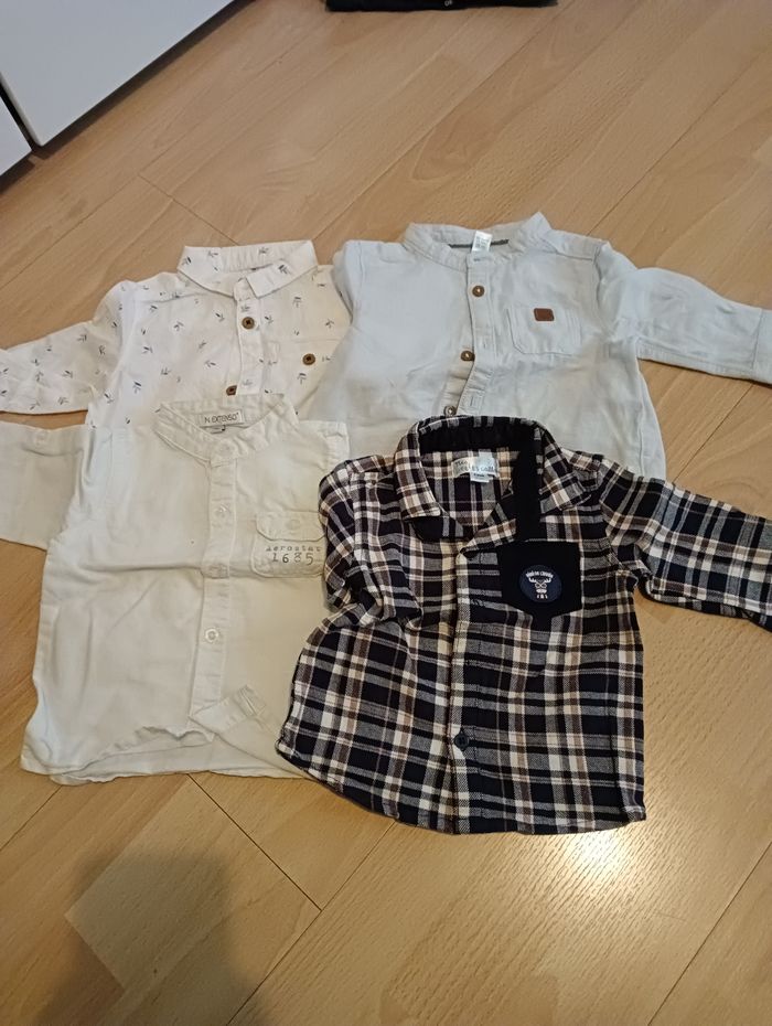 Lot 9 chemises - 6 mois - photo numéro 2