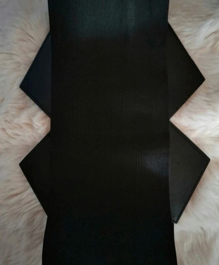 A41 ceinture gaine corset vintage rétro ajustable noire - photo numéro 3