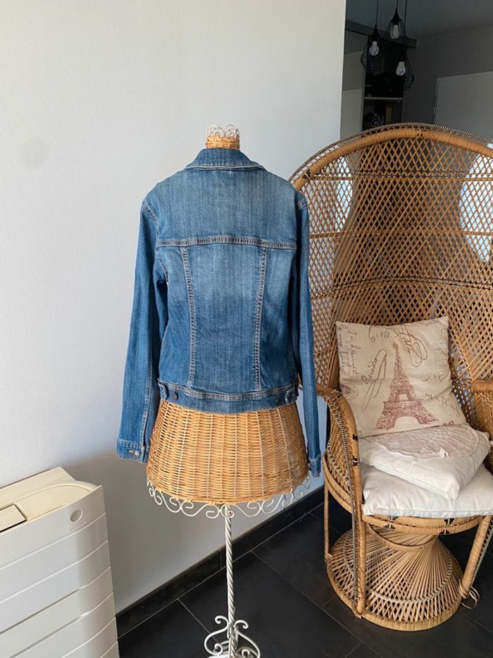 Blouson veste en jeans Jennyfer bleue taille XS / S - photo numéro 8