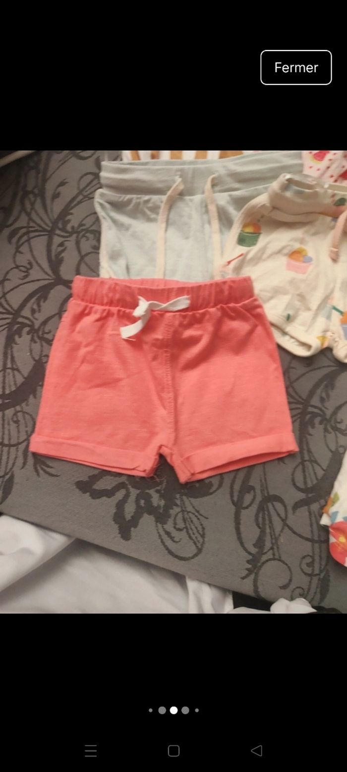 Lot shorts bébé filles - photo numéro 3