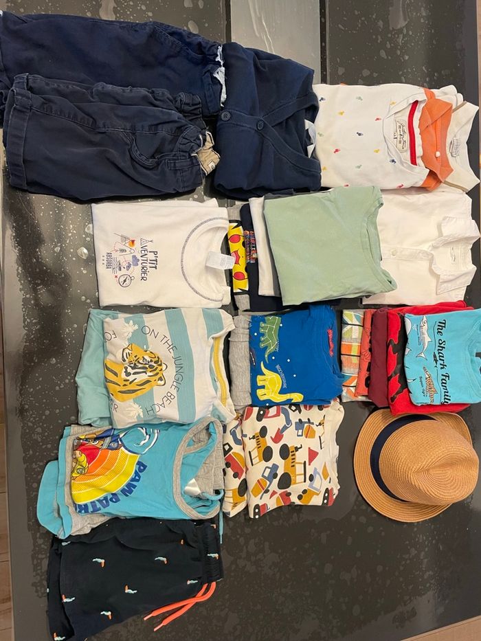 Lot été 6 ans garçon 23 pièces