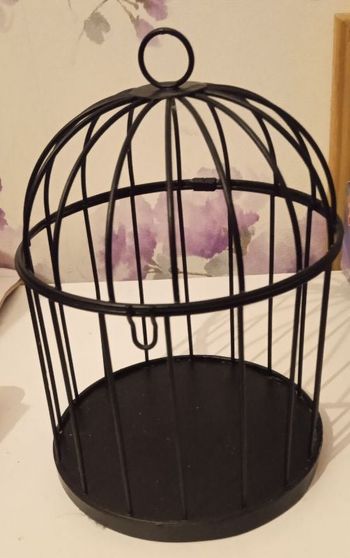 Cage à oiseaux noir